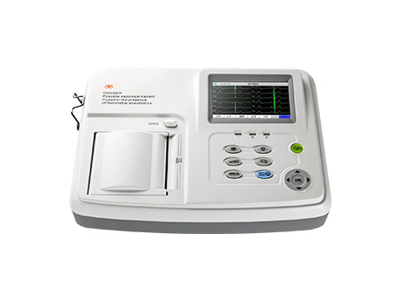 Medical Device Digital Portable 4.3”Color LCD 3 Channel ECG Machine