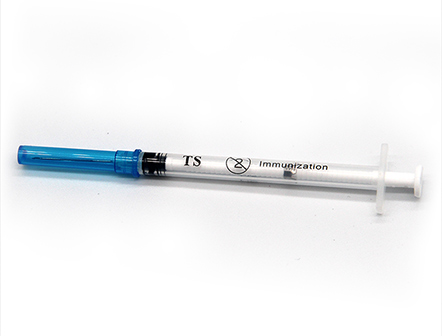 Disposable Plastic Auto-Disable Vaccine Injection Syringe with Needle