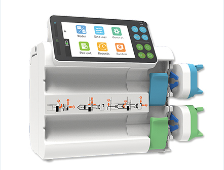 4.3 inch Color Touch Screen Dual Channel Syringe Pump with 7 infusion mode