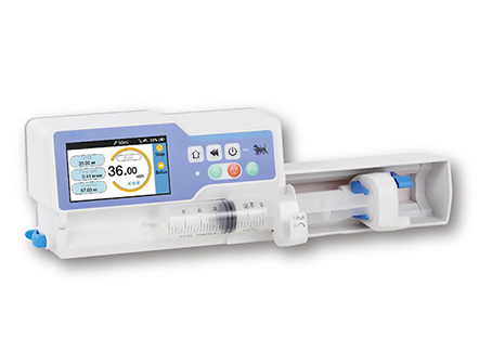 Waterproof Medical Device Veterinary syringe pump with 4.3 inch LCD color touch screen