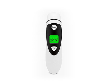Touchless Handheld Body Temperature Gun Type Dual Mode Forehead and Ear Thermometer