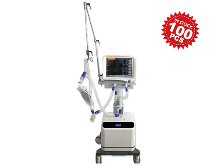 Mobile 15 Inch TFT LCD Touch Screen ICU Ventilator for adult and pediatric in Stock