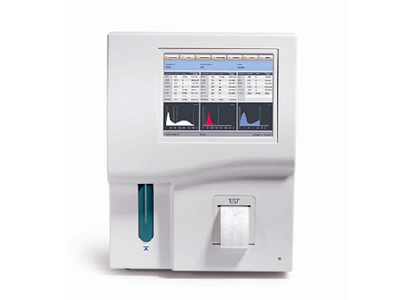 Double Channel 3 Part Differential Fully Automatic Hematology Analyzer with 10.4 Inch Large LCD Display