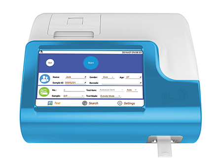 7 Inch Touch Quantitative Fluorescence POCT Immunoassay Analyzer Machine