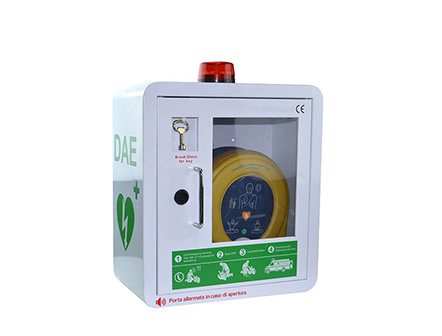 Indoor Wall Mounted AED Cabinet with Sound Alarm