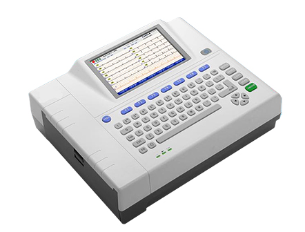 Portable 7 Inch Multicolor LCD 12 Channel Electrocardiogram ECG Machine