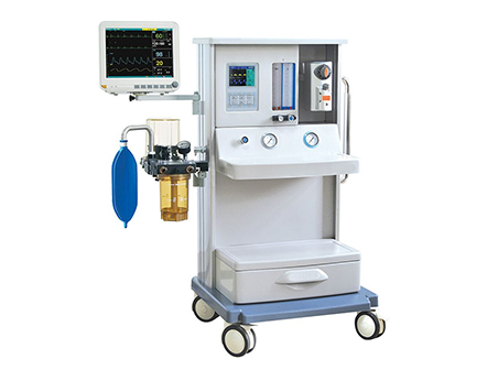 5.7 Inch Color LCD Display Screen Best Anesthesia Gas Machine with One Vaporizer