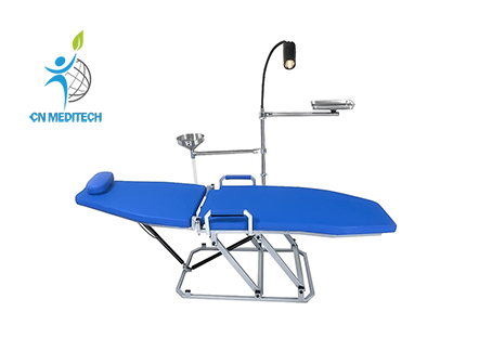 Mobile Dental Chair with Simple Cuspidor