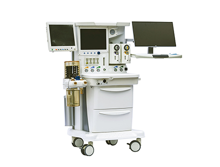 15 Inch TFT Touch Screen Anesthesia Machine Systems with 2 Vaporizers