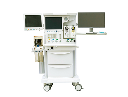 15 Inch TFT Touch Screen Anesthesia Machine Systems with 2 Vaporizers