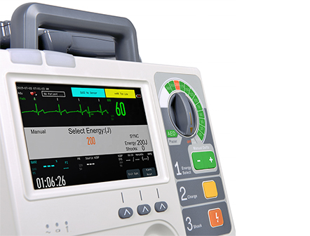 7 Inch Screen 5-Lead ECG Defibrillator