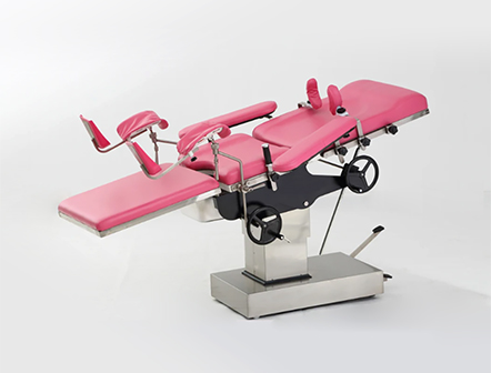 Adjustable Manual Gynecological Quick Delivery Hydraulic Obstetric Bed