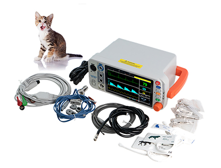 Pets Hospital 7 Inch Color LCD Screen Veterinary Vital Sign Monitor